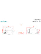 Compressor embraco aspera emt2125gk