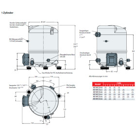 Kompressor Maneurop Danfoss MTZ28 4V