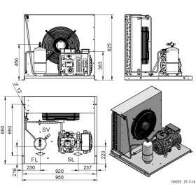 Verflüssigungssatz Dorin AU-H503CC-E