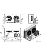 Condensing unit dorin au2-h300cc-e