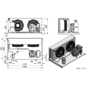 Condensing unit dorin au2-h390cs-e