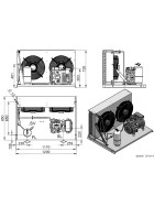 Condensing unit dorin au2-h403cc-e