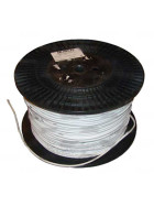 Heizkabel Silikon mit Stahlgeflecht 30 W/m Meterware