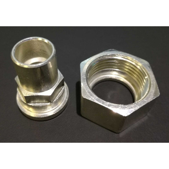 Adapter zum verschrauben, gerade, M Rotalock, 1" - 12mm