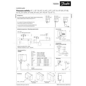 Pressure switch danfoss kp6w 060-519066