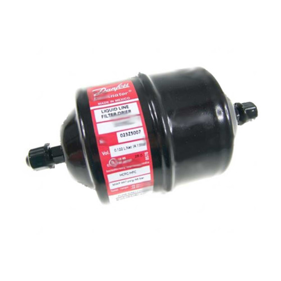 Filtertrockner, Danfoss, DCL 162, Bördelanschluss 1/4" SAE, 023Z5007