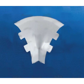 Hygieneleisten-Innenecke H = 65mm, weiß RAL 9010