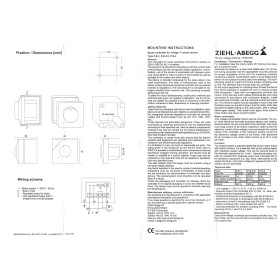 Lüfter-Drehzahlregler, Ziehl-Abegg, P-E-1 A, 230 V/1Ph,manuell