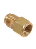 Reduziernippel Messing - 180° - 1/2" SAE x 1/4" SAE-F
