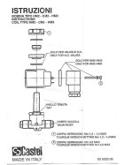 Spule für Magnetventil Castel, HM3 9120/RD1, 12 V DC, IP 65