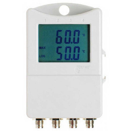 Temperatur Datenlogger S0141, Vier-Kanal, PT1000,mit Display