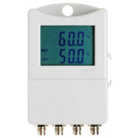 Temperatur Datenlogger S0141, Vier-Kanal, PT1000,mit Display