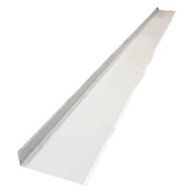 U-profile white sheet outdoor 230x40mm 2m