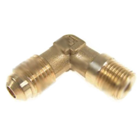 Winkelstück, Messing, 90° - 1/4" SAE x...