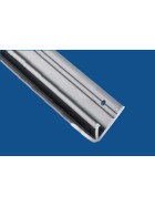 Aluminium-anchor strip pvc l 4 m black