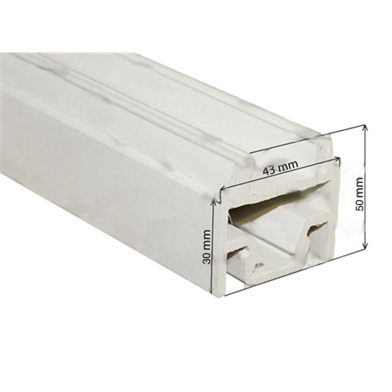 PVC-Profile für Kühltüren 30mm (Verkauf nur am Stück = 6,6m)