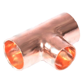 Copper tee reducing f-f-f 18-15-18mm