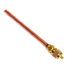 Service valve without tube 6mmx100mm