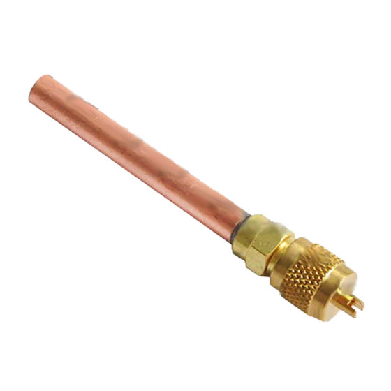 Serviceventil mit Rohr 5/16" x 60mm, Löt, 1/4" SAE, Schrader