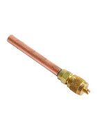 Serviceventil mit Rohr 5/16" x 60mm, Löt, 1/4" SAE, Schrader