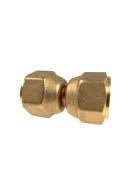 Flare twin nut 1-4 inch sae