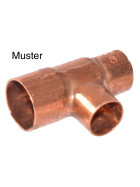 Copper tee reducing f-f-f 12-06-12mm