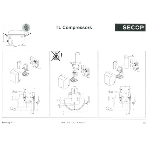 Compressor danfoss tl4g tl4gx 102g4458
