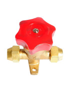 Shut-off valve flare 1-2 inch sae
