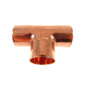Copper tee f-f-f 76mm