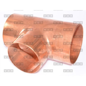 Copper tee reducing f-f-f 89-76-89mm